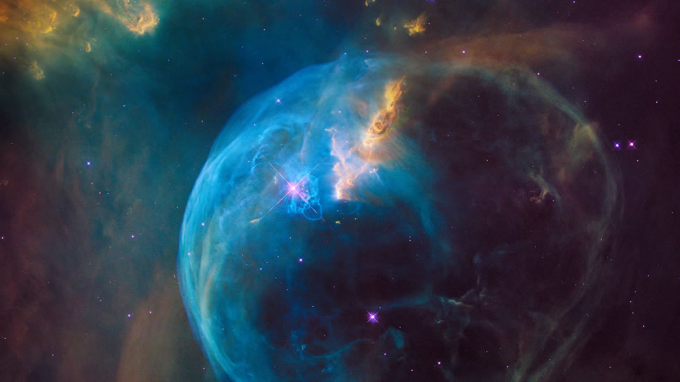 气泡星云 (NGC 7635) (© NASA, ESA, and the Hubble Heritage Team STScI/AURA)