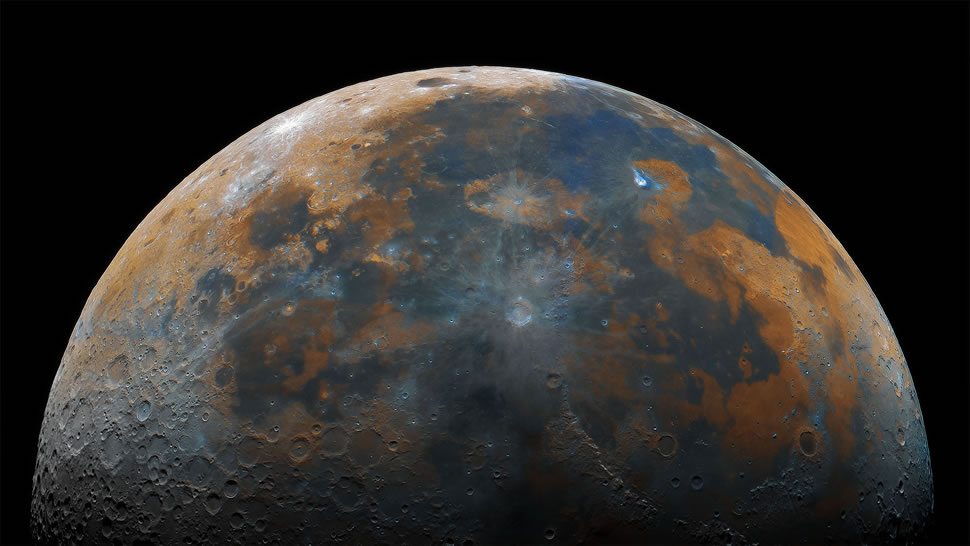 月球的高清合成影像 (© Prathamesh Jaju)