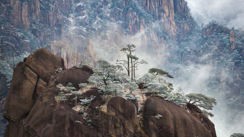 黄山的冬天，中国 (© Hung Chung Chih/Shutterstock)