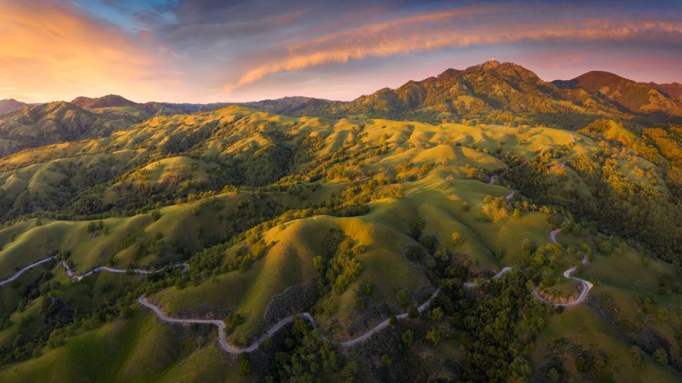 汉密尔顿山, 旧金山湾区, 加利福尼亚, 美国 (© Jeffrey Lewis/TANDEM Stills + Motion)