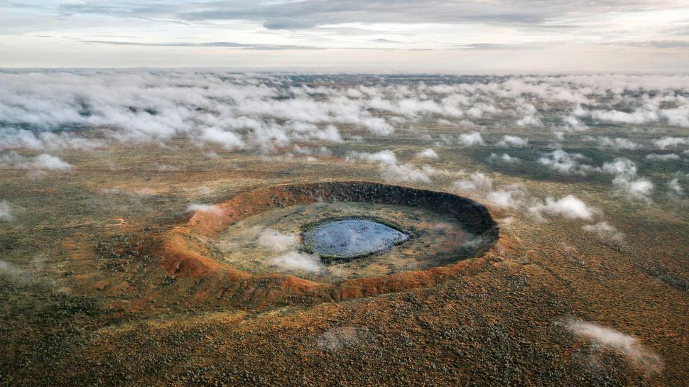 沃尔夫溪陨石坑, 澳大利亚 (© Abstract Aerial Art/Getty Images)