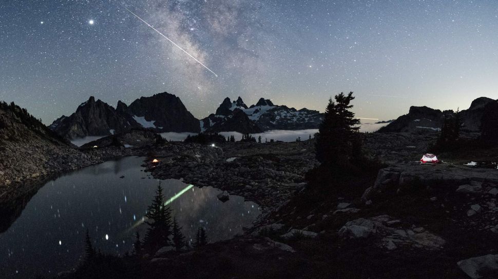 坦克湖 (Tank Lakes), 高山湖泊荒野区, 华盛顿州, 美国 (© Austin Trigg/TANDEM Stills + Motion)