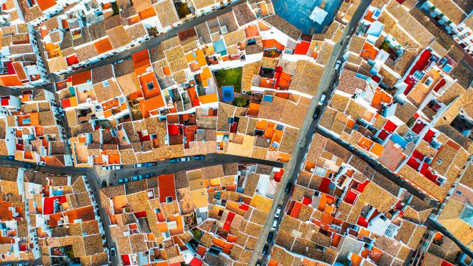 奥尔韦拉航拍图，安达卢西亚，西班牙 (© Marco Bottigelli/Getty Images)