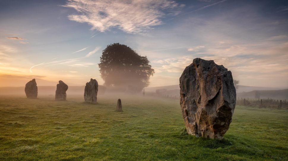 立石，埃夫伯里，威尔特郡，英格兰 (© George W Johnson/Getty Images)
