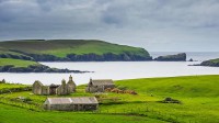 设得兰群岛上的一座老农场，苏格兰 (© Michael Runkel/Getty Images)