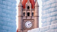 地标中心钟楼和冬季狂欢节的冰宫殿，明尼苏达州圣保罗 (© Joe Mamer Photography/Alamy)