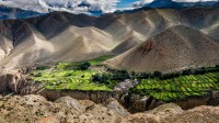 Ghyakar村，尼泊尔上木斯塘 (© Frank Bienewald/Alamy)