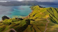 马尔堡峡湾鸟瞰图，新西兰 (© Mathias Ortmann/Getty Images)