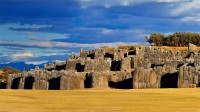 库斯科附近萨克塞华曼的印加要塞，秘鲁 (© Susanne Kremer/eStock Photo)