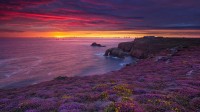 英国康沃尔郡岸边的日落 (© Andrew Turner/Getty Images)