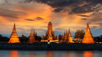 大城府历史公园的柴瓦塔那兰寺，泰国 (© Weerasak Saeku/Getty Images)