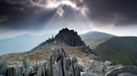 Castell y Gwynt，格莱德法赫山，雪墩山国家公园，英国北威尔士 (© Alan Novelli/Alamy Stock Photo)