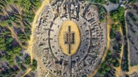 意大利卡，桑蒂蓬塞的一座古罗马城市，塞维利亚，安达卢西亚，西班牙 (© Moses Palermo/Amazing Aerial Agency)