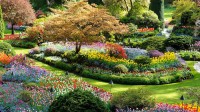 布伦特伍德湾的布查特花园，不列颠哥伦比亚省，加拿大 (© 2009fotofriends/Shutterstock)