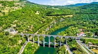 Cize-Bolozon viaduct crossing the Ain gorge, France (© Leonid Andronov/Getty Images)