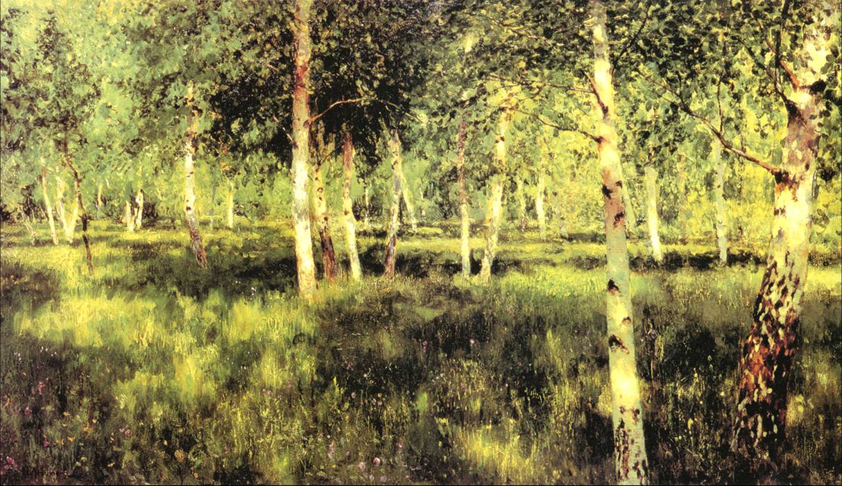 林》,创作于1888年,俄罗斯画家伊萨克·伊里奇·列维坦