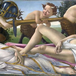意大利名画《维纳斯与战神》，桑德罗·波提切利作品，世界名画